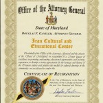 ICEC-MD State Attoryney General-Recognition Letter